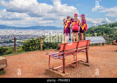 Australian High School Kids On A School Trip At Arashiyama Japan 2015 Stock Photo