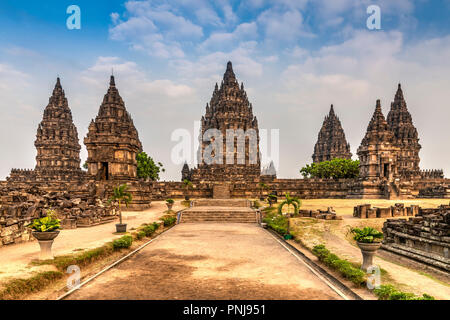 Prambanan temple complex, Yogyakarta, Java, Indonesia Stock Photo