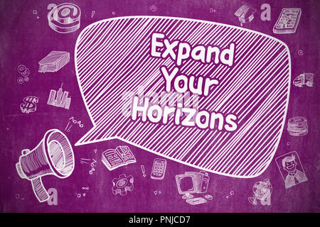 Expand Your Horizons - Business Concept on Speech Bubble. Stock Photo