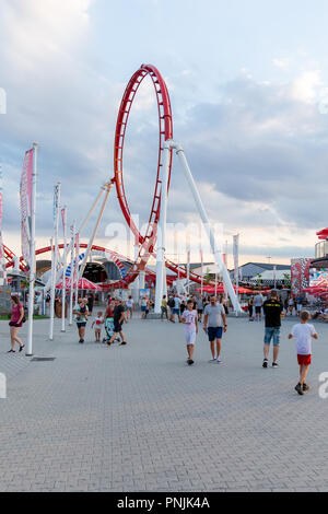 Energylandia the largest amusement park in Poland with the biggest