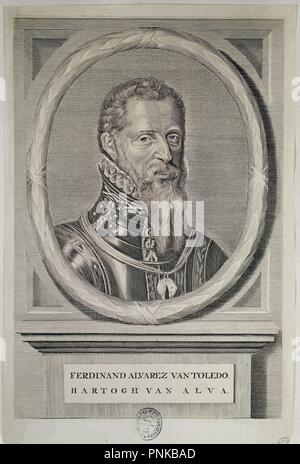 Fernando Álvarez de Toledo, 3rd Duke of Alba (1507-1582). Location: BIBLIOTECA NACIONAL-COLECCION. MADRID. SPAIN. Stock Photo