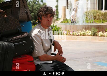 Original film title: EDEN A L'OUEST. English title: EDEN IN WEST. Year: 2009. Director: CONSTANTIN COSTA-GAVRAS. Stars: RICCARDO SCAMARCIO. Stock Photo