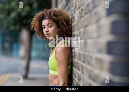 Portrait of athletic young adult female Stock Photo