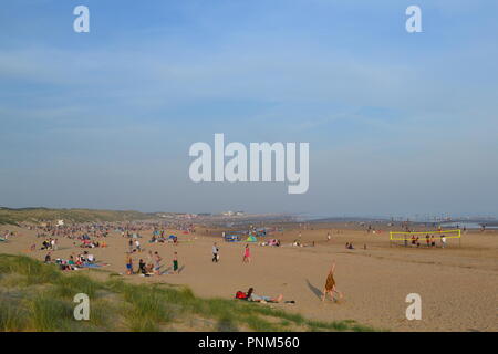 Camber Sands, Camber, near Rye, East Sussex, England, UK, late summer, late afternoon