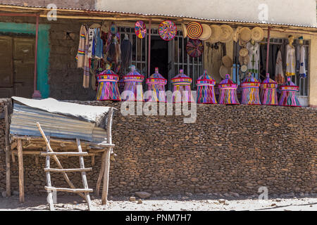 Baskets for  serving food from, Streets of Axum Stock Photo