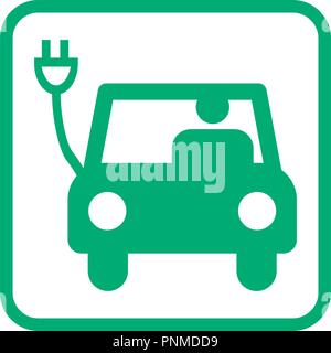 electric car pictogram icon vector illustration Stock Vector