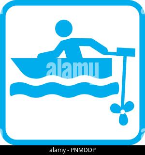 small motor boat pictogram icon vector illustration Stock Vector