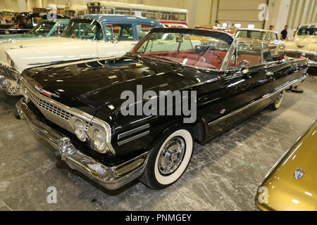 ISTANBUL, TURKEY - JULY 01, 2018: Chevrolet display at Istanbul Classic Automobile Festival Stock Photo