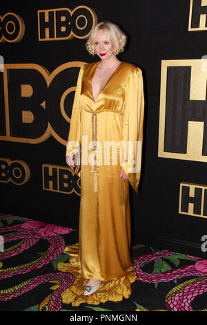 Gwendoline Christie at the 2018 HBO Emmy After Party. Held at the Pacific Design Center in Los Angeles CA September 17 2018. Photo by R.Anthony PictureLux Stock Photo Alamy