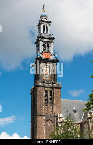 Westerkerk Church, Amsterdam. Rembrandt is buried here. Church is ...