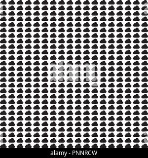 halftone Cloud pattern vector background in eps 10 Stock Vector