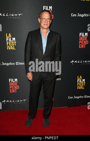 California, USA.  21st Sep, 2018. Tom Hanks at the LA Film Festival World Premiere of Simple Wedding at the ArcLight in Culver City, California on September 21, 2018. Credit: Faye Sadou/Media Punch/Alamy Live News Stock Photo