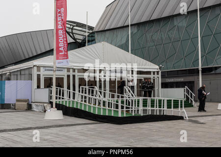 Liverpool, UK, 22nd September 2018, Outside Labour Party Conference. Credit: Rena Pearl/Alamy Live News Stock Photo