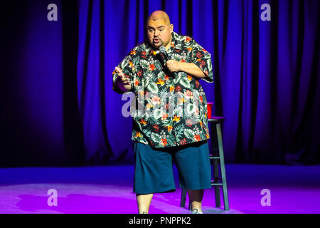 Durham, North Carolina, USA. 25th Mar, 2018. Comedian GABRIEL IGLESIAS performs in Durham, North Carolina as part of his 2018 Tour. Gabriel Jesus Iglesias, known comically as Fluffy, is an American comedian, actor, writer, producer and voice actor. He is known for his shows I'm Not FatÃ‰ I'm Fluffy and Hot & Fluffy. Credit: Andy Martin Jr./ZUMA Wire/Alamy Live News Stock Photo