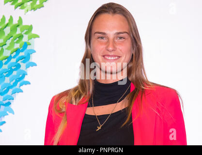 September 22, 2018 - Arena Sabalenka of Belarus on the red carpet at ...