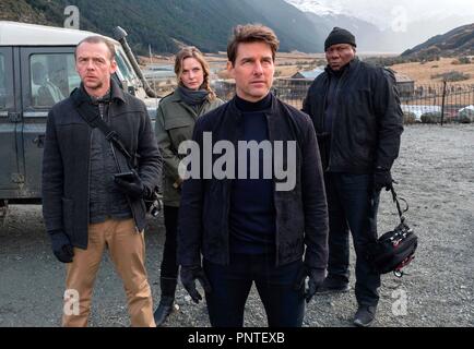 Original film title: MISSION: IMPOSSIBLE-FALLOUT. English title: MISSION: IMPOSSIBLE-FALLOUT. Year: 2018. Director: CHRISTOPHER MCQUARRIE. Stars: TOM CRUISE; VING RHAMES; SIMON PEGG; REBECCA FERGUSON. Credit: PARAMOUNT PICTURES / Album Stock Photo