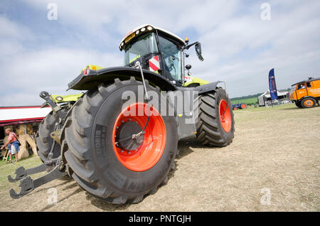 Steam Fayre Event in Hertfordshire, display of Tractors and Steam Engines held annually and open to Public viewing. Stock Photo