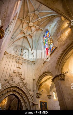 Interior of the Metropolitan Cathedral of Valencia, Valencian Community, Spain Stock Photo