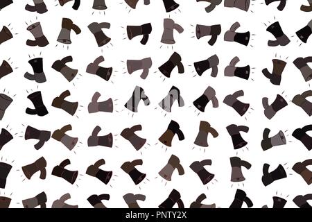 Decorative hand drawn loud speaker art illustrations. Good for design texture & background. Cartoon style vector graphic. Stock Vector