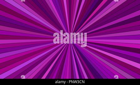 Purple abstract hypnotic star burst background from striped rays Stock Vector