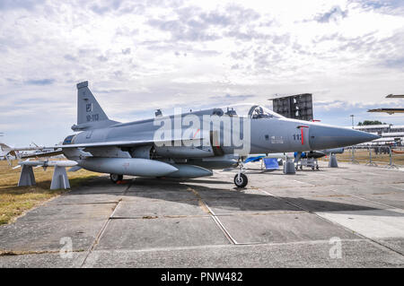 PAC JF-17 Thunder, CAC FC-1 Xiaolong (Fierce Dragon) jet fighter plane by Pakistan Aeronautical Complex (PAC) and the Chengdu Aircraft Corporation Stock Photo