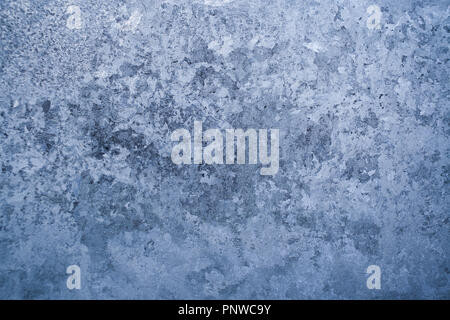 Frosty pattern on winter glass pane.  Stock Photo