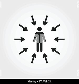 Self-Promotion icon. Monochrome element illustration. Self-Promotion icon design from soft skills collection. Web design, apps, software and print usa Stock Vector