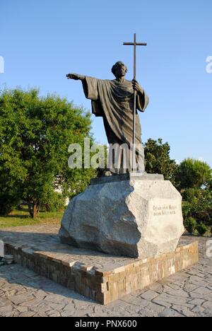Monument of Saint Andrews Apostle at Chersonesus Taurica. Sevastopol. Ukraine. Stock Photo