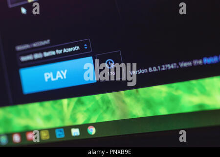 Wroclaw Poland September 04th 18 Close Up Of Subscription Time Left In World Of Warcraft Game Wow Is A Massively Multiplayer Online Role Play Stock Photo Alamy