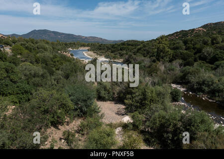 Riu Picocca and countryside. Southern Sardinia, Italy Stock Photo