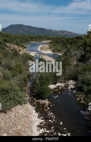 Riu Picocca and countryside. Southern Sardinia, Italy Stock Photo