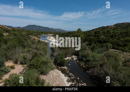 Riu Picocca and countryside. Southern Sardinia, Italy Stock Photo