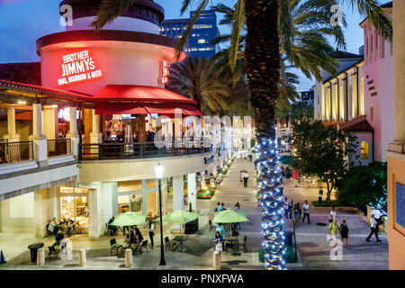 West Palm Beach Florida,The Square formerly CityPlace,shopping shopper shoppers shop shops market markets marketplace buying selling,retail store stor Stock Photo