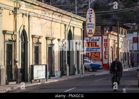 Hotel America Colonial en la colonia Centro de Hermosillo.   Vida cotidiana, Centro Hermosillo Stock Photo