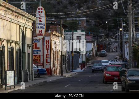 Hotel America Colonial en la colonia Centro de Hermosillo. Vida cotidiana, Centro Hermosillo Stock Photo