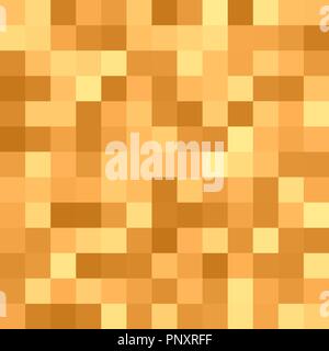 Square mosaic background - vector graphic design from squares in orange colored tones Stock Vector