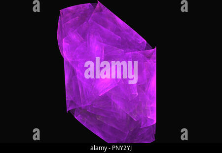 Purple fractal pattern background. Fantasy fractal texture. Digital art. 3D rendering. Computer generated image Stock Photo