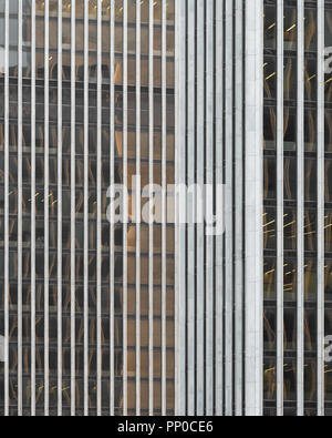 Closeup of the Agency buildings at the Empire State Plaza form an abstract background in Albany, New York Stock Photo