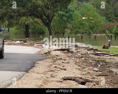 Flash Flooding in North Texas Stock Photo