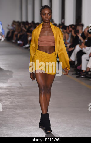 Milan, Italy. 22nd Sep, 2018. Milan Fashion Week Fashion Woman Spring Summer 2019.Roberto Cavalli Fashion Show In Photo: Credit: Independent Photo Agency/Alamy Live News Stock Photo