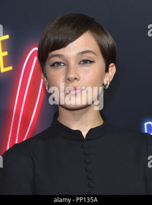 Cailee Spaeny arrives at the "Bad Times At The El Royale" Los Angeles Premiere held at the TCL