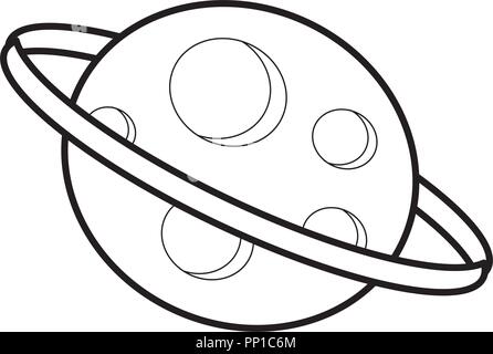 jupiter planet icon over white background, vector illustration Stock Vector