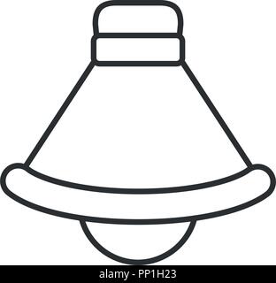 ceiling lamp icon over white background, vector illustration Stock ...