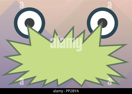 Flat design business Vector Illustration concept template copy space text for Ad website esp isolated 3d isometric. Screaming Angry Emotional Blank Sp Stock Vector