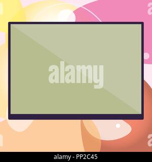 Flat design Vector Illustration Empty esp template copy text for Ad, promotion, poster, flyer, web banner, article. Rectangular Shape Form in half dia Stock Vector