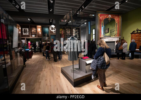 Interior of Scottish Design Galleries at the new V&A Museum on first weekend after opening in Dundee , Scotland, UK.