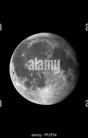 Full moon on the dark night Stock Photo