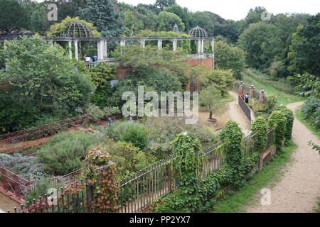 Pergola, Hampstead Heath, North London, England Stock Photo