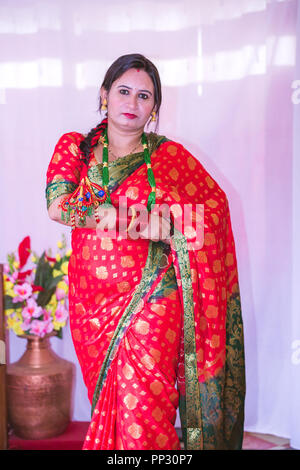 Traditional newari dress hi-res stock photography and images - Alamy