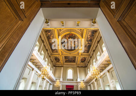 Interior of Banqueting House, London Stock Photo